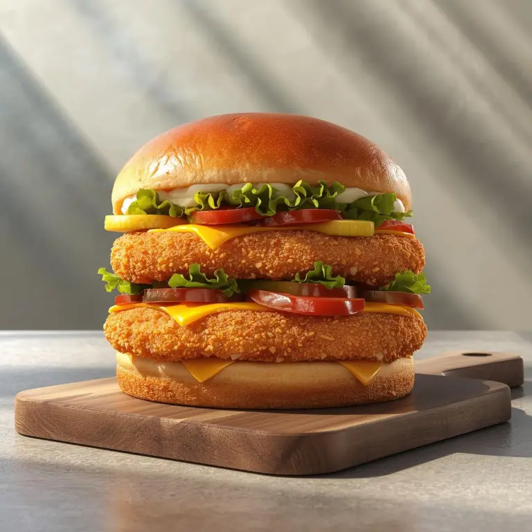 Mighty Double Chicken Burger