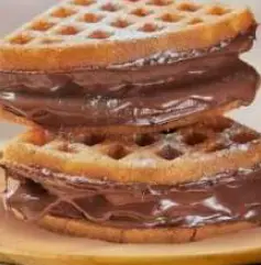 Belgian Waffles And Milk Chocolate