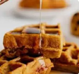 Belgian Waffles and Honey